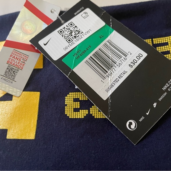 *NWT* Nike and Jordan Band Michigan Scheduled NCAA Football Championship Shirt. - Picture 3 of 3